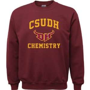 Cal State Dominguez Hills Toros Maroon Youth Chemistry Arch Crewneck 