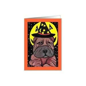  Shar Pei Halloween Party General Card Health & Personal 