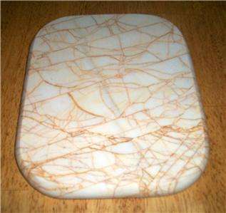 WHITE GOLDEN SPIDER MARBLE VANITY DISPLAY MAKEUP TRAY 10 X 8  