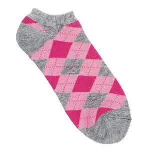   Medical 377 hag Fashion Anklet Nurse Socks Pink Argyle Health