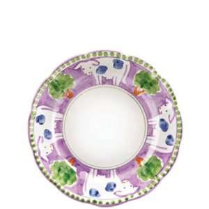  Vietri Campagna Vacca Cow Salad Plate (Set Of 2) 8 In 