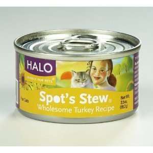  Halo Spots Stew Natural Cat Food, Wholesome Turkey Recipe 