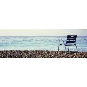  Vacant Chair on the Beach, Nice, Cote De Azur, France 