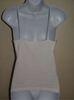 NWT AMBIANCE APPAREL Juniors White Lace Tank Top Shirt Size S M  