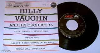 BILLY VAUGHN   HAPPY COWBOY   MEXICAN EP DOT 1963  