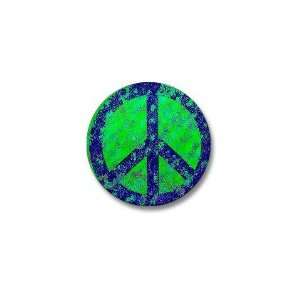  Splatter Peace Cool Mini Button by  Patio, Lawn 