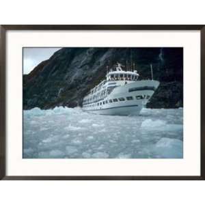  Cruse Ship, Tracy Arm Fjord, Alaska Framed Photographic 