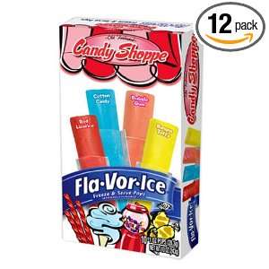 Flavor Ice Candy Shoppe, 10 Count (Pack of 12)  Grocery 