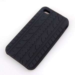  Black Tire Tread Design 1 Pc Soft Silicone Cover for 