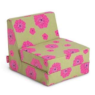 American Girl Just Like You Floral Flower Green Pink Flip Lounge Chair 