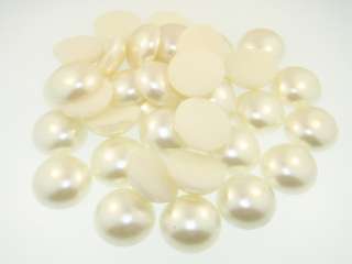 Faux Pearl Cabochons Cultura 18mm 36pcs  