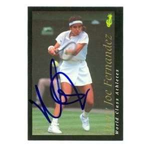  Mary Joe Fernandez autographed Tennis card Sports 