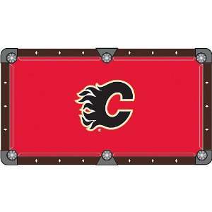 Holland Calgary Flames 8 Foot Billiard Cloth  Toys & Games