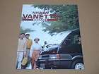 1989 90 NISSAN VANETTE COACH JAPANESE SALES CATALOG