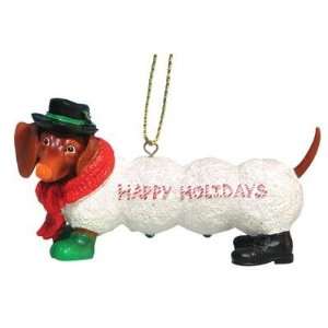  Hot Diggity Dog Snow Doxie Ornament   Holiday 2007