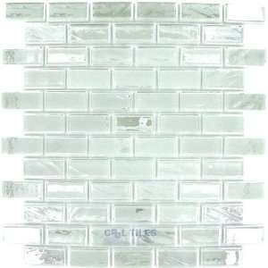  Glass brick collection 1 x 2 recycled glass tile on 12 