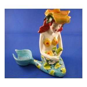  Mermaid Tess and Bomba turtle t lite candle holder 7 1/2 