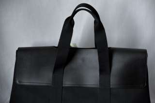 HERMES Black Sac Valparaiso GM BAG Canvas+Leather Handbag Purse Travel 