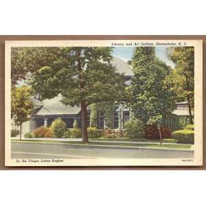   Library And Art Gallery Skameateles New York 1949 