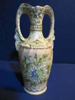   Wahliss Wien Teplitz Amphora Porcelain Vase Austria 1894 1918  