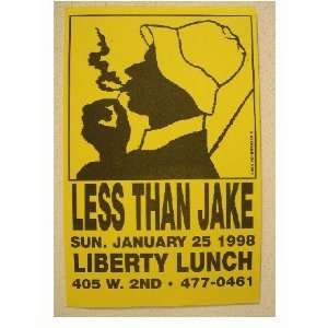  Less Than Jake Poster Handbill at Liberty Lunch 