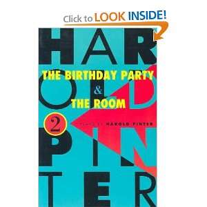  The Birthday Party and the Room Harold Pinter Books