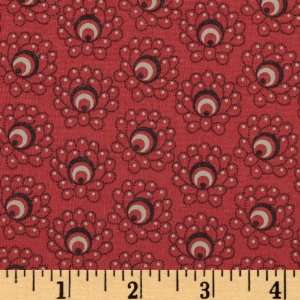  44 Wide The Brick House Peacock Red Fabric By The Yard 