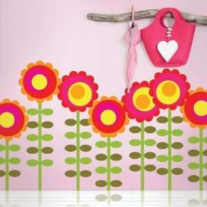  Happy Flowers Wall Stickers