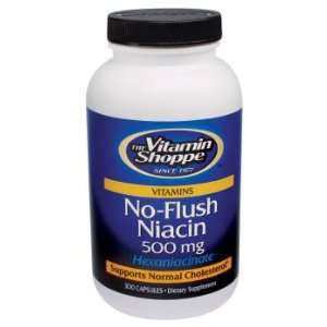 Vitamin Shoppe   No Flush Niacin, 500 mg, 300 capsules