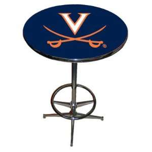  Virginia Cavaliers College Laminated Pub Table w/chrome 