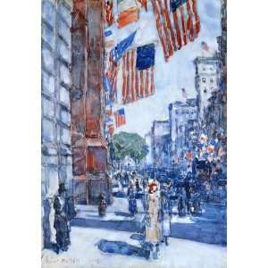   Frederick Childe Hassam   24 x 34 inches   Flags, F
