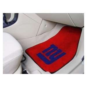 National Football League New York Giants 2 piece Carpeted Car Mats 18 
