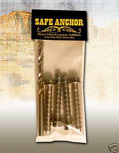Gun Safe Concrete Bolt Down Anchor Kit  