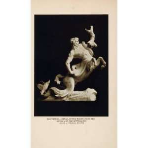  1915 Print Triton Fountain Statue Adolph A. Weinman 