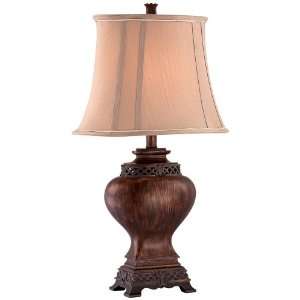  Asante Bronze Urn Table Lamp