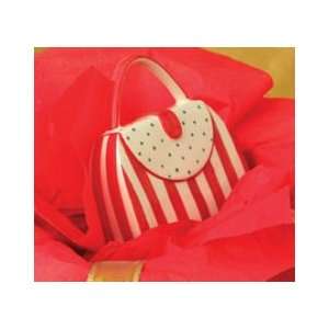  Andrea by Sadek Holiday Purse Piggy Bank Red Stripes 