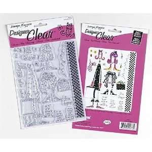 Dolly Mama   Stamps Happen Designer Clear Stamp Set with 22 Designs 