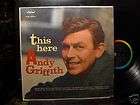 ANDY GRIFFITH SHOW Earle Hagen 1961 CAPITOL LP Ex VG  