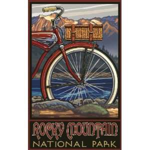 Northwest Art Mall Rocky Mountain National Park Fat Tire Bike Painting 