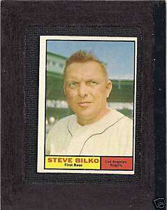 1961 Topps #184 Steve Bilko ANGELS  VG/EX  