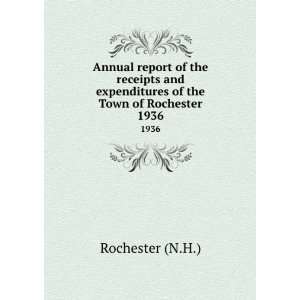   expenditures of the Town of Rochester. 1936 Rochester (N.H.) Books