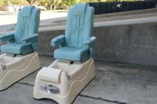 Lot of 2 Used Lexor Versas Pedicure Massage Chair / Spa Chairs  