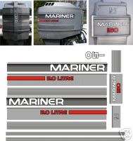 MERCURY MARINER 2.0 litre 150 hp DECALS, MERC OUTBOARD  