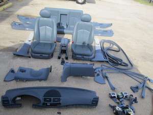 MERCEDES E CLASS GRAY/BLUE INTERIOR SEATS PANELS CARPET  