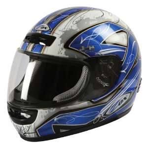  Zox Savo Jr Street stoked Blue Sm Helmet Automotive