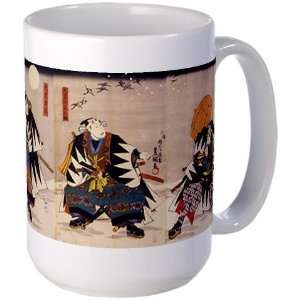  Samurai Warriors Art Large Mug by  Everything 