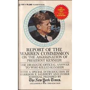   of the Warren Commission on the Assassination of President Kennedy
