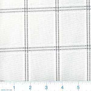  64 Wide Windowpane Suiting Ivory/Black Fabric By The 