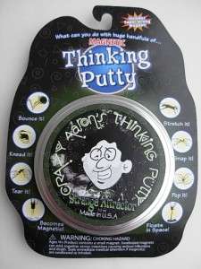 NEW USA original MAGNETIC PUTTY silly Magnet toy BLACK  
