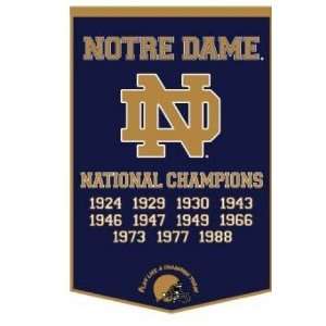  Notre Dame Banner   University of Notre Dame Fighting 
